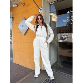 Фотография Костюм спортивный женский тёплый 1674 white р.42-48 "BONJOUR" недорого оптом от прямого поставщика