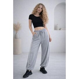 Фотография Штаны спортивные женские 1716 grey р.42-48 "BONJOUR" недорого оптом от прямого поставщика