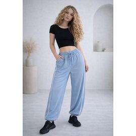 Фотография Штаны спортивные женские 1716 l.blue р.42-48 "BONJOUR" недорого оптом от прямого поставщика