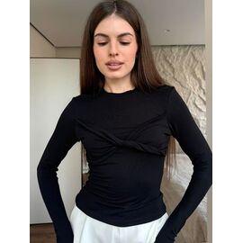 Светр жіночий 1790 black р.42-48 "BONJOUR" недорого оптом від прямого постачальника
