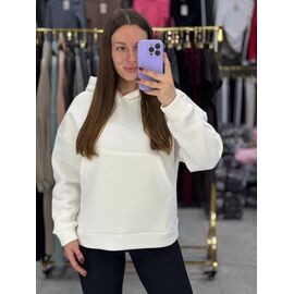 Худі жіноче 4254 white р.42-48 "BONJOUR" недорого оптом від прямого постачальника