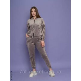 Фотография Женский спортивный костюм велюр напівбатал 48,50,52 (6цв) "NOWEMBER" недорого от прямого поставщика