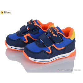 Кросівки дитячі модні Весна/осінь F655 d.blue-orange (6 пар р.19-24) "Clibee" недорого оптом від прямого постачальника