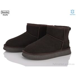 Фотография Угги женские утепленные зима 5854 d.brown (6 пар р.37-41) "PLPS-Nanachka" недорого оптом от прямого поставщика