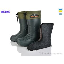 Фотография Сапоги из пены мужские зима 803-1 хакі (6 пар р.42-45) "Roks" недорого оптом от прямого поставщика