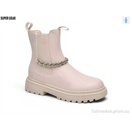 Фотография Ботинки женские стильные Весна/осень 0025-020 beige (6 пар р.36-41) "Super Gear" недорого оптом от прямого поставщика