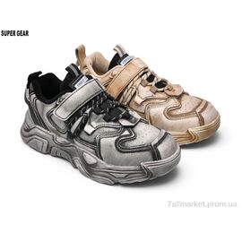 Фотография Кроссовки детские модные Весна/осень 002686 mix (10 пар р.37-41) "Super Gear" недорого оптом от прямого поставщика