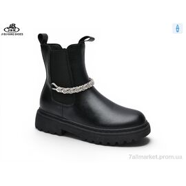 Фотография Ботинки женские стильные Весна/осень 0025-019 black (6 пар р.36-41) "Jibukang" недорого оптом от прямого поставщика