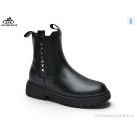 Фотография Ботинки женские стильные Весна/осень 0025-009 black (6 пар р.36-41) "Jibukang" недорого оптом от прямого поставщика