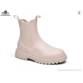 Фотография Ботинки женские стильные Весна/осень 0025-02 beige (6 пар р.36-41) "Jibukang" недорого оптом от прямого поставщика