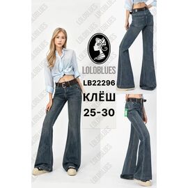Фотография Джинсы женские LB22296 blue р.25-30 "Lolo Blues" недорого оптом от прямого поставщика
