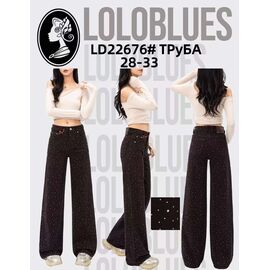 Фотография Джинсы женские LD22676 brown р.28-33 "Lolo Blues" недорого оптом от прямого поставщика