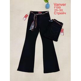 Фотография Джинсы женские F199 black р.25-30 "Vanver" недорого оптом от прямого поставщика