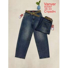 Фотография Джинсы женские B2097 blue р.28-33 "Vanver" недорого оптом от прямого поставщика