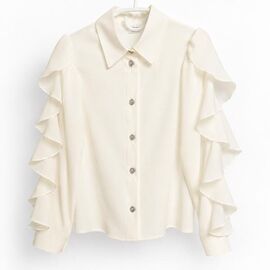 Фотография Рубашка детская на девочку 8609 milk р.122-146 "Moda school" недорого оптом от прямого поставщика