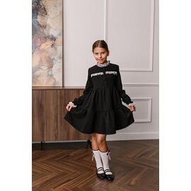 Фотография Платье детское на девочку 7325 black р.122-146 "Moda school" недорого оптом от прямого поставщика