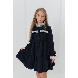 Фотография Платье детское на девочку 7325 navy р.122-146 "Moda school" недорого оптом от прямого поставщика