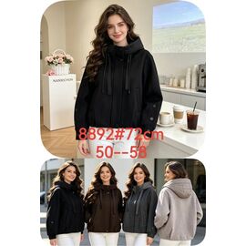 Куртка жіноча демісезонна 8892 black р.50-58 "Yafeier" недорого оптом від прямого постачальника