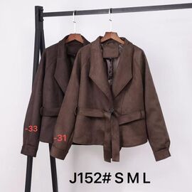 Куртка жіноча демісезонна J152-31 brown р.S-L "Yafeier" недорого оптом від прямого постачальника