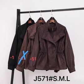 Куртка жіноча демісезонна J571-51 brown р.S-L "Yafeier" недорого оптом від прямого постачальника