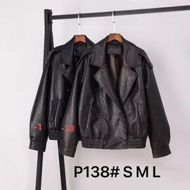 Куртка жіноча демісезонна P138-1 black р.S-L "Yafeier" недорого оптом від прямого постачальника