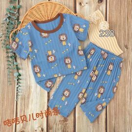 Фотография Пижама детская лёгкая на мальчика 238-1 l.blue р.5-7 "Фунтик" недорого оптом от прямого поставщика