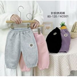 Фотография Штаны детские спортивные на девочку W2501 grey р.1-4 "Фунтик" недорого оптом от прямого поставщика
