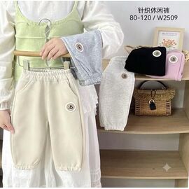 Фотография Штаны детские спортивные на девочку W2509 l.beige р.1-4 "Фунтик" недорого оптом от прямого поставщика