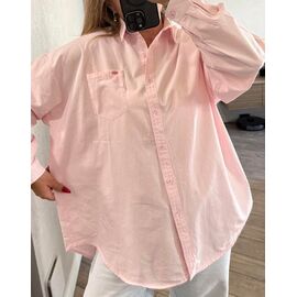 Фотография Рубашка женская LR1904 pink р.M-XL "Lora" недорого оптом от прямого поставщика