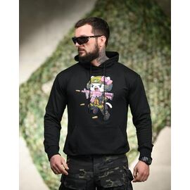Худи чоловічий 1446 black р.M-3XL "Madoka" недорого оптом від прямого постачальника