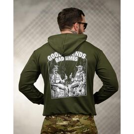 Худи чоловічий 1455 khaki р.M-3XL "Madoka" недорого оптом від прямого постачальника