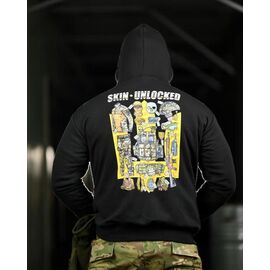 Худи чоловічий 1463 black р.M-3XL "Madoka" недорого оптом від прямого постачальника
