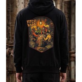 Худи чоловічий 1467 black р.M-3XL "Madoka" недорого оптом від прямого постачальника