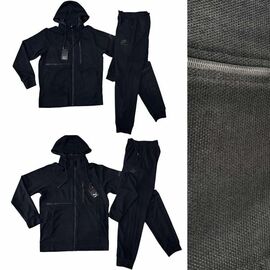 Костюм спортивний чоловічий 112-1P black р.48-56 "WHITE" недорого оптом від прямого постачальника