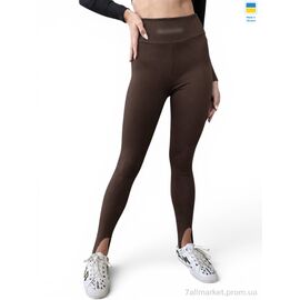Лосінси жіночі Весна/осінь 53651BA шоколадний (4 шт. р.сіткаS-XL) "Sport style" недорого оптом від прямого постачальника