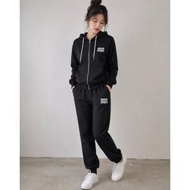 Костюм спортивний жіночий теплий SV3551 black р.44-52 "WHITE" недорого оптом від прямого постачальника
