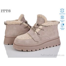 Черевики жіночі стильні Зима 8218D (6 пар р.36-41) "ITTS" недорого оптом від прямого постачальника