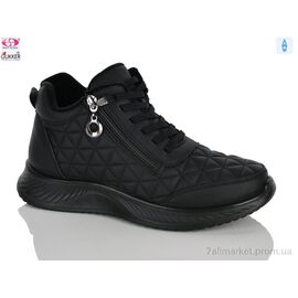 Черевики жіночі стильні Весна/осінь YK4128 black (8 пар р.36-41) "Gukkcr" недорого оптом від прямого постачальника
