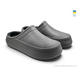 Фотография Сабо мужские зима С115 сірий (6 пар р.41-45) "Rai shoes" недорого оптом от прямого поставщика