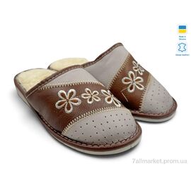 Тапки жіночі для будинку Зима Тапмал 001 коричневий (6 пар р.36-41) "Rai shoes" недорого оптом від прямого постачальника