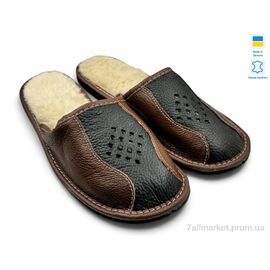 Тапки чоловічі домашні Зима Тапмал 003 коричневий (6 пар р.41-45) "Rai shoes" недорого оптом від прямого постачальника