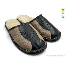 Тапки чоловічі домашні Зима Тапмал 003 бежевий (6 пар р.41-45) "Rai shoes" недорого оптом від прямого постачальника