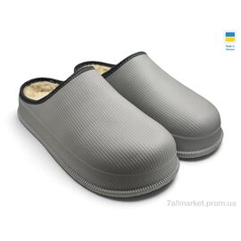 Фотография Сабо мужские зима 800 сірий (8 пар р.41-46) "Rai shoes" недорого оптом от прямого поставщика
