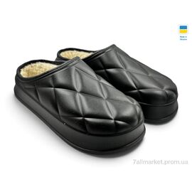 Фотография Сабо мужские зима 802 чорний (6 пар р.41-46) "Rai shoes" недорого оптом от прямого поставщика