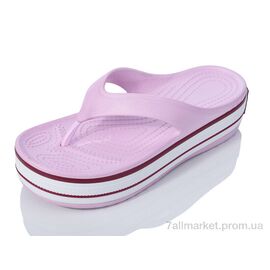 Шльопанці жіночі полегшені Літо N508 pink (6 пар р.37-40) "Inblue" недорого оптом від прямого постачальника