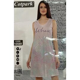 Фотография Ночнушка женская 10589 pink р.M-2XL "Cotpark" недорого оптом от прямого поставщика