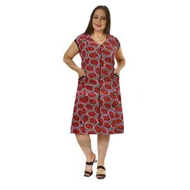 Фотография Халат женский 540-2073 red р.7XL-9XL "Cotpark" недорого оптом от прямого поставщика