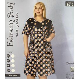 Халат жіночий 6412 beige р.2XL-5XL "Cotpark" недорого оптом від прямого постачальника