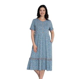Сукня літня жіноча 7743 l.blue р.M-2XL "Cotpark" недорого оптом від прямого постачальника