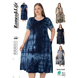 Жіночий сарафан 8300 grey р.L-4XL "Cotpark" недорого оптом від прямого постачальника